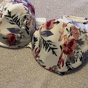 Floral Print Bra